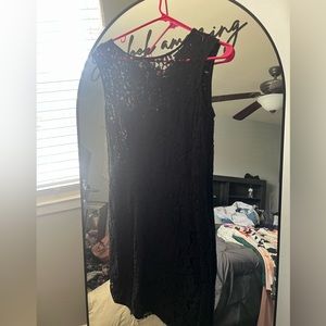 Black lace dress